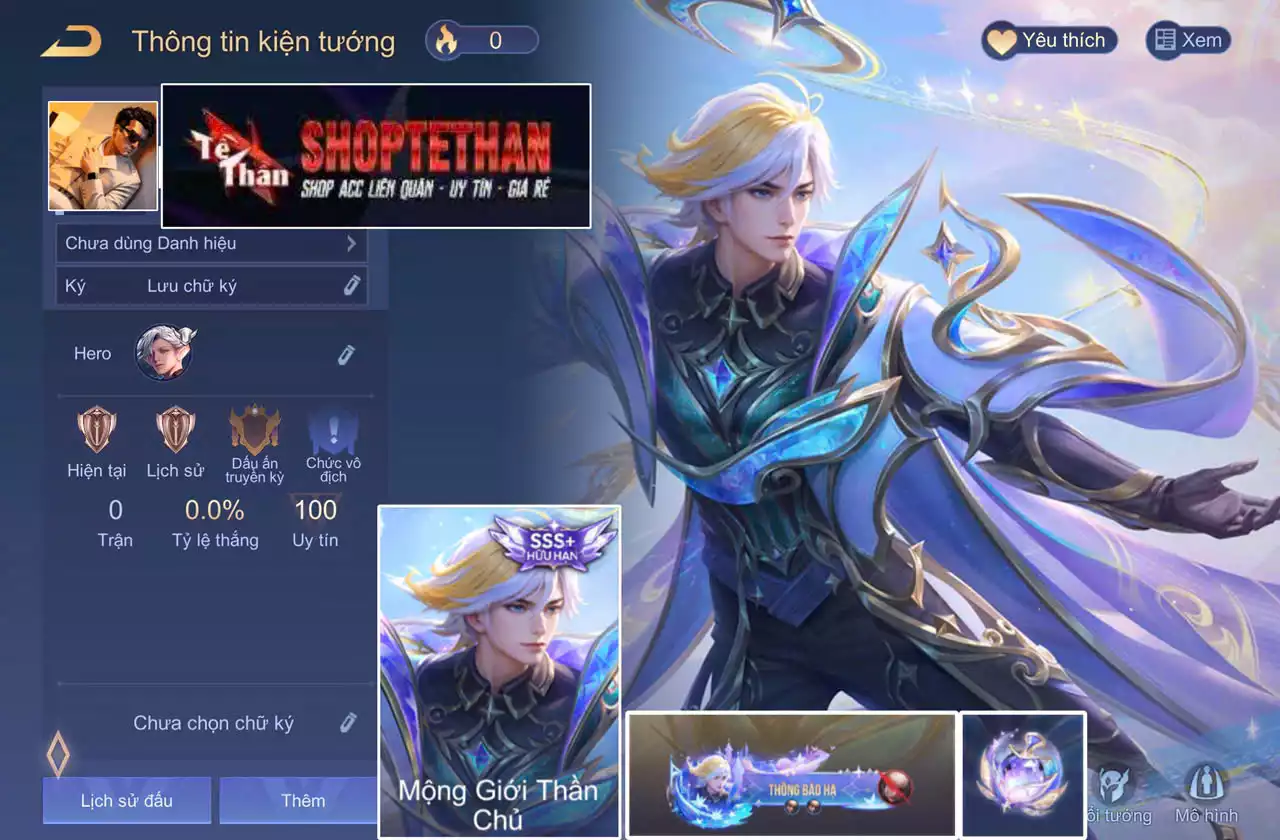 Ảnh khách cọc ACC REG: Eladdor mộng giới thần chủ, full phụ kiện, sẵn tướng, free đổi tên, trắng thông tin